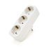 
					Розетка трійник із заземленням A303, White, 2Р+PE, 16А