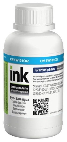 Чорнило Epson L-100/200 series 200мл  Cyan  (CW-EW101C02)  *ColorWay