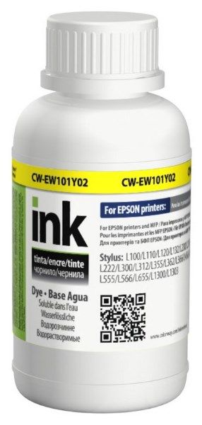 Чорнило Epson L-100/200 series 200мл  Yellow  (CW-EW101Y02)  *ColorWay
