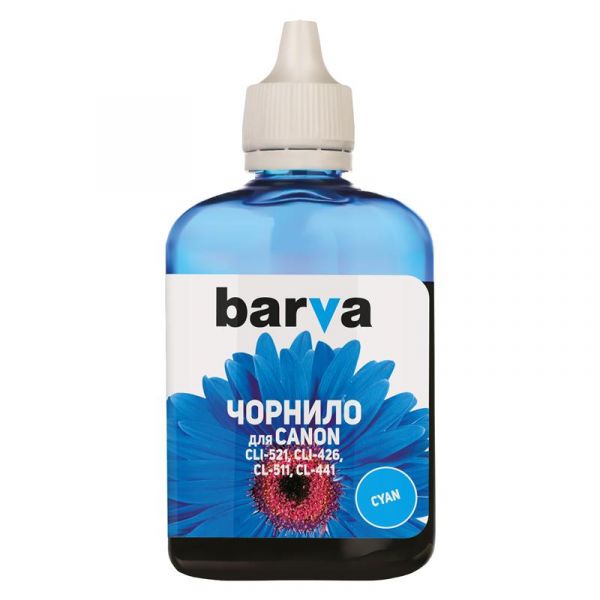Чорнило Barva (C521-286) Canon CLI-521/CL-51 MG2140/MP230/MP280 Cyan, 90 г
