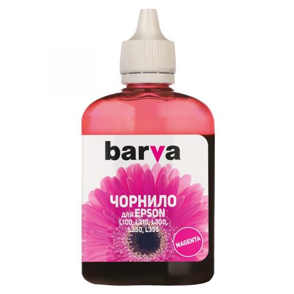 Чорнило Barva EPSON L100/L210/L300/L350/L355 (T6643) (Magenta) (L100-402) 90 г