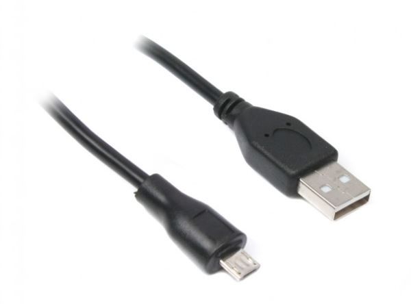 Кабель Maxxter USB 2.0 AM - microUSB B (U-AMM-1.2M) чорний з феритом 1.2м