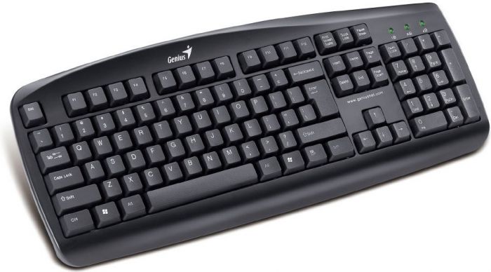 Key Genius KB-110 BB USB (ENG/RUS/UKR) Black water resistant CB (31300700113)