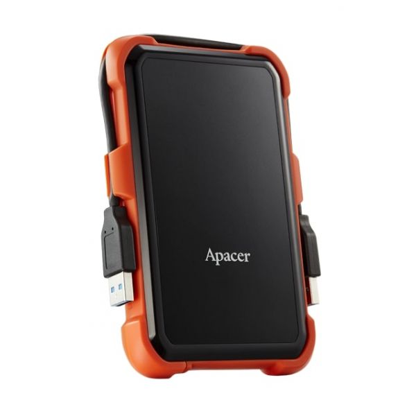 Зовнішній жорсткий диск USB 3.0   2TB 2.5"  Apacer AC630 Black/Orange  протиударний (AP2TBAC630T-1)