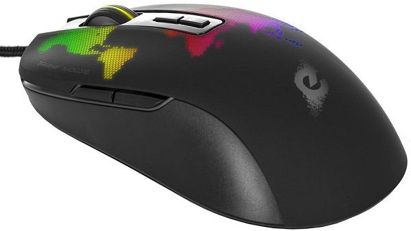 Миша ERGO NL-750 USB оптична,  1200/ 1600/ 2400/ 3200,  чорна