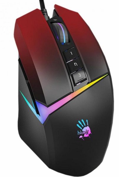 Миша  A4 Tech W60 Max Bloody (Gradient Red), колір чорний+червоний, активоване ПЗ Bloody (4711421955201)