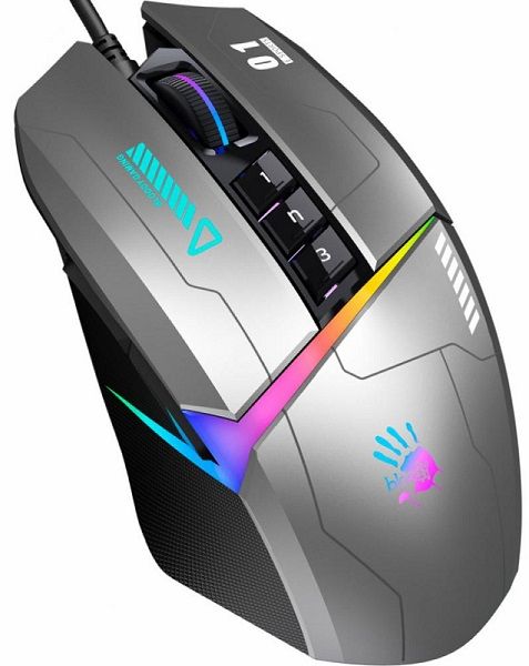 Mouse A4 Tech W60 Max Bloody (Gun Grey) колір сірий, активоване ПЗ Bloody (4711421963046)