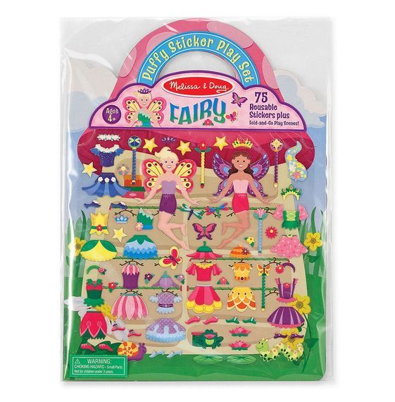 Набір об'ємних багаторазових наліпок Melissa & Doug Феї (MD19414)
