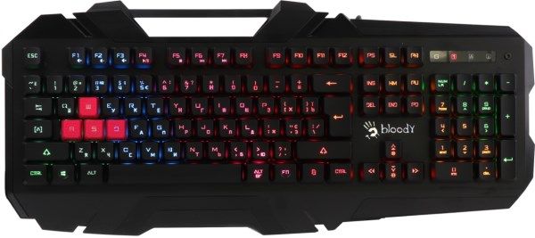Клавіатура A4Tech B150N Bloody (Black) USB, ігрова, неонова підсвітка