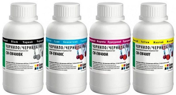 Чорнило Epson T26/C91 (4х200мл) BK/С/M/Y Комплект  (CW-EW400SET02)  *ColorWay