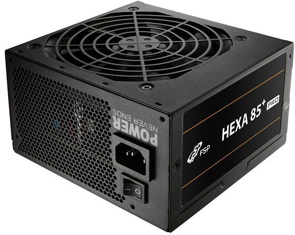 Блок живлення 550W FSP HEXA 85+ Pro 550W (HA2-550) Gaming ATX CPU-2x4+4pin, GPU-2x6+2 pin, SATA-8, Peripheral-2, 1x120 мм