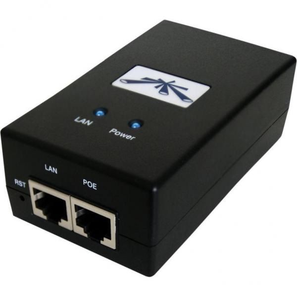 Інжектор PoE Ubiquiti Gigabit PoE 48V/0,5A/24W (POE-48-24W-G)