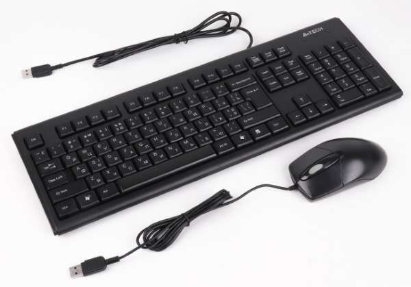 Клавіатура+миша A4Tech KR-8572 Black KR-85+OP-720, USB (4711421857208)