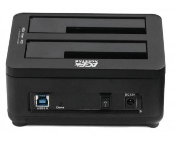 Док-станція  Agestar 3UBT8 (Black) для HDD 2.5"/3.5", USB3.0, 2 слота, чорний