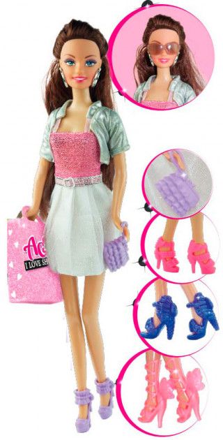 Лялька Ася Брюнетка Я люблю взуття 28см (35083)