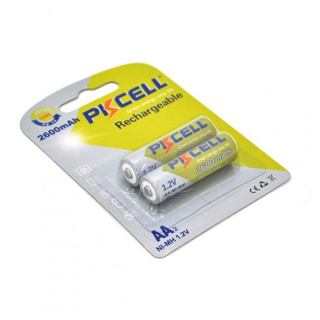 Акумулятор AA 2600mAh PKCELL Already Charged (2шт/уп) (PC/AA2600-2B)