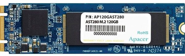 Твердотільний диск M.2  120GB Apacer AST280   SATA 3, TLC  (AP120GAST280-1)