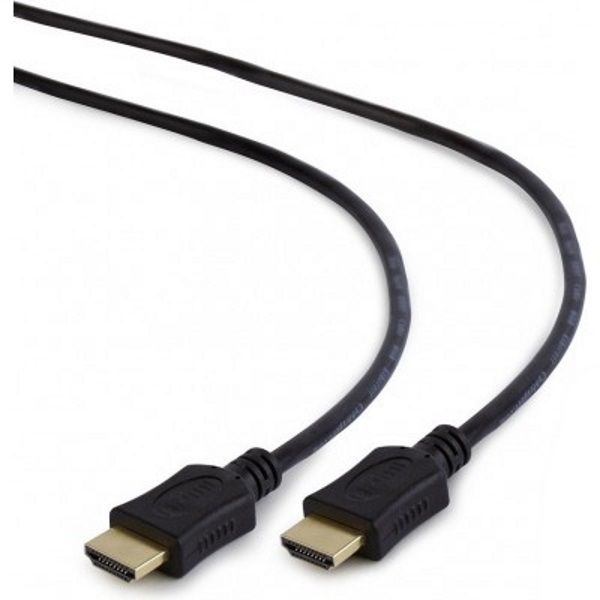 Кабель HDMI-HDMI Cablexpert CC-HDMI4L-10, V.1.4, вилка/вилка, з позолоченими конекторами, 3 м. плоский, чорний колір
