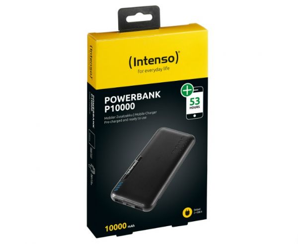 Універсальна мобільна батарея 10000mAh Intenso P10000 SILVER