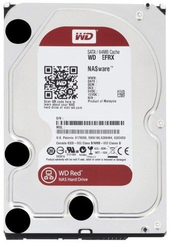 Жорсткий диск 3.5"   1TB Western Digital WD Red NAS   (SATA 3, 5400rpm, 64MB)  (WD10EFRX)