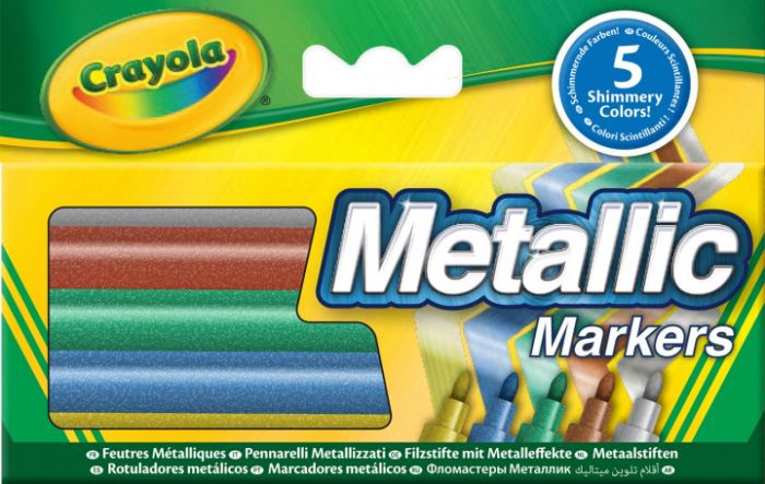 Crayola Фломастери-Металік 5шт (58-5054)