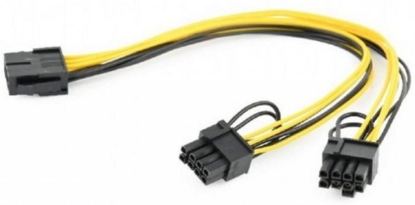 Кабель Cablexpert CC-PSU-85 PCI express 8 пін на 2 х 6+2 пін
