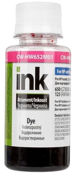 Чорнило HP 650/652/123  100мл  Magenta  (CW-HW652M01)  *ColorWay
