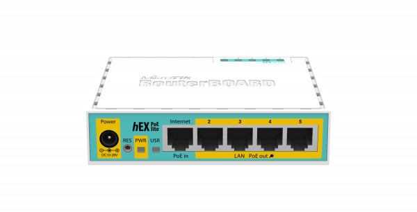 Маршрутизатор MikroTik RB750UPr2 (hex Lite) (PoE, Level4, підходить в якості комутатора, брандмауера, VPN клієнта (PPPoE, PPtP, L2TP)