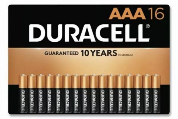 Батарейки AAA  Duracell AAA (LR03) MN1500 (16шт/уп)
