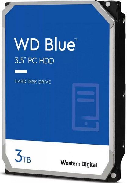 Жорсткий диск 3.5"  3TB Western Digital Blue   SATA 3, 256MB, 5400rpm  (WD30EZAZ)
