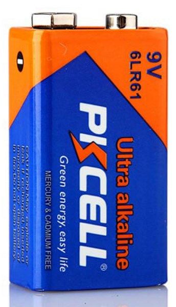 Батарейки 6LR61  PKCELL 9V/6LR61, крона, (1шт)