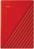 Зовнішній жорсткий диск USB 3.0   2TB 2.5"  Western Digital WD My Passport  Red  (WDBYVG0020BRD-WESN)