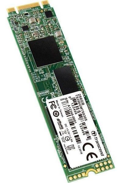 Твердотільний диск M.2   256GB Transcend 830S   SATA 3, 3D NAND, up to 530/400 MB/s  (TS256GMTS830S)