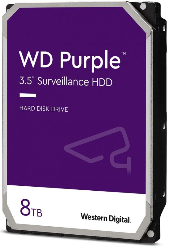 Жорсткий диск 3.5"   8TB Western Digital Purple Surveillance   SATA 3, 5640rpm, 256MB  (WD84PURZ)
