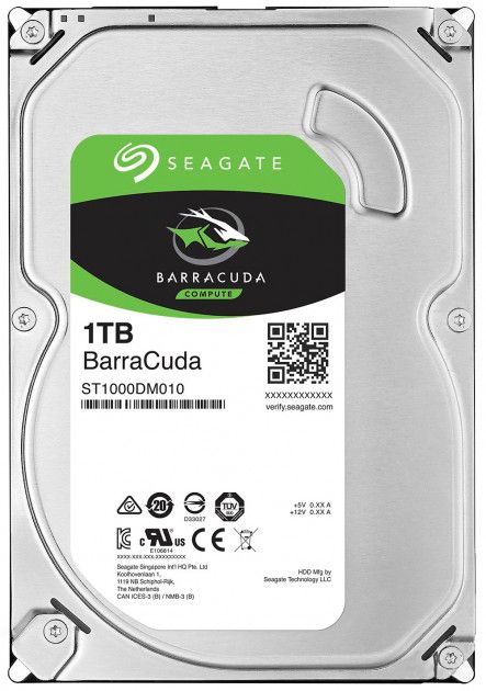 Жорсткий диск 3.5"  1TB Seagate BarraСuda   SATA 3, 7200rpm, 64MB  (ST1000DM010)