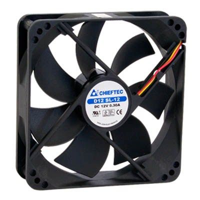 Вентилятор корпусний ChiefTec AF-1225S Thermal Killer, 120mm, 1350rpm, 3pin/Molex, 27dBa