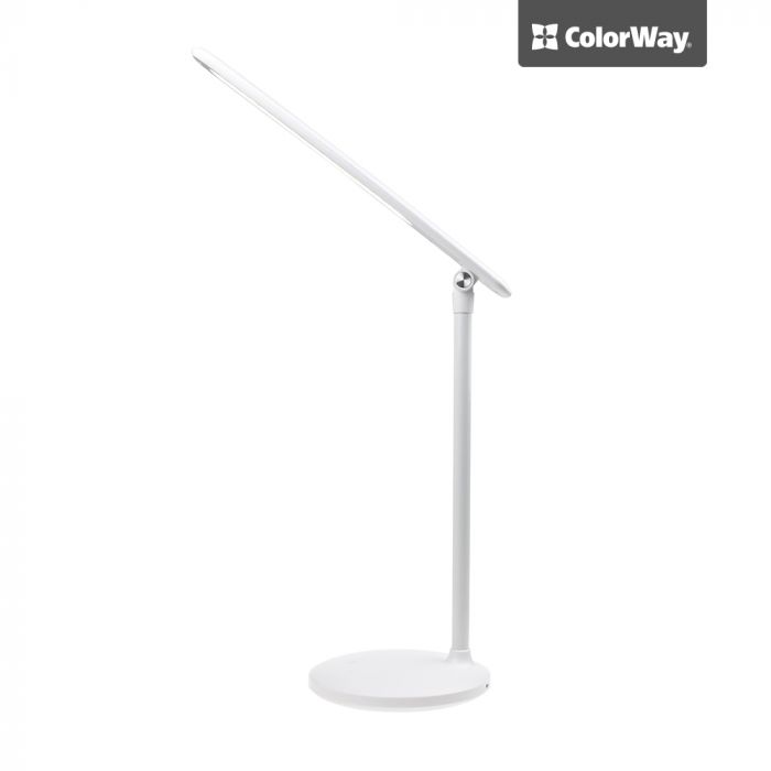 Світильник ColorWay з вбудованим акумулятором, White (3200-4300-6500k, Max 300 lm, SMD2835 4W) (CW-DL02B-W)