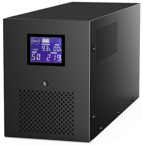 Блок безперебійного живлення EnerGenie (EG-UPS-036) LCD дисплей, USB порт, 3000VA, серія Pro, чорний колір