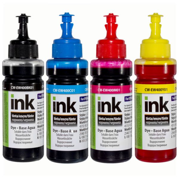 Чорнило Epson T26/C91 (4х100мл) BK/С/M/Y Комплект  (CW-EW400SET01)  *ColorWay