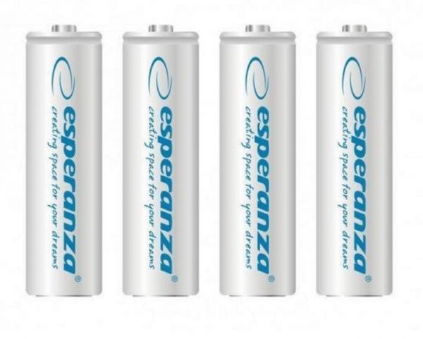 Акумулятор AA 2000mAh ESPERANZA white Ni-MH (4шт/уп) (EZA104W)