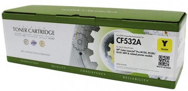 Картридж HP 205A (аналог CF532A)  0.9kpg  Yellow  *Static Control (002-01-SF532A)