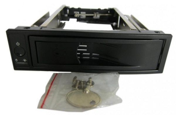 Зовнішня кишеня Maiwo for HDD 5,25" для HDD 3.5" SATA з замком SATA (Black)