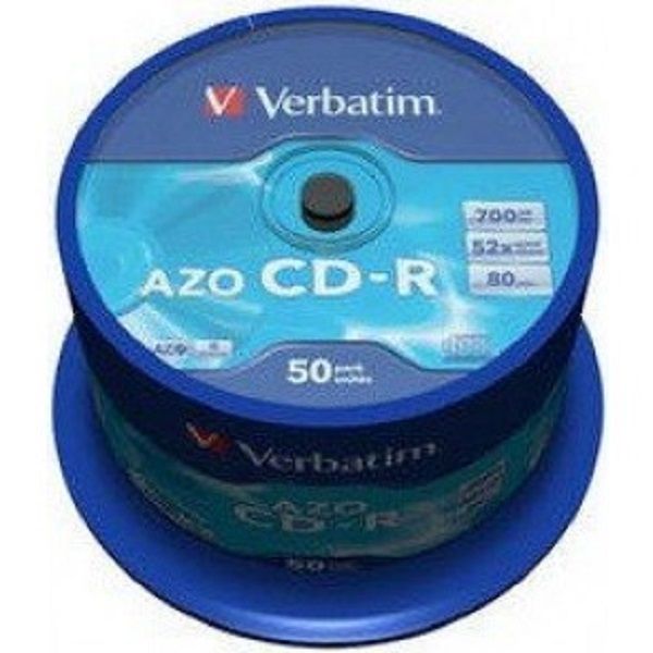 Диск CD-R 700MB  52x   50pcs  Verbatim AZO Crystal Cake
