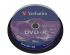 Диск DVD+R 4,7GB Verbatim 16x Matt Silver  Cake 10pcs (43498)