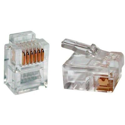Конектор RJ-12 Patron 6P6C (40шт/уп) (CON-RJ-12-6P6C-40)
