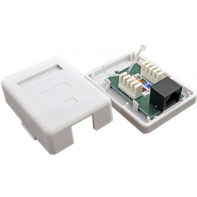 Розетка 1-портова RJ45 кат.5e