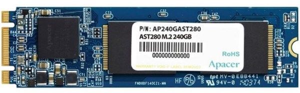 Твердотільний диск M.2  240GB Apacer AST280   SATA 3, TLC  (AP240GAST280-1)