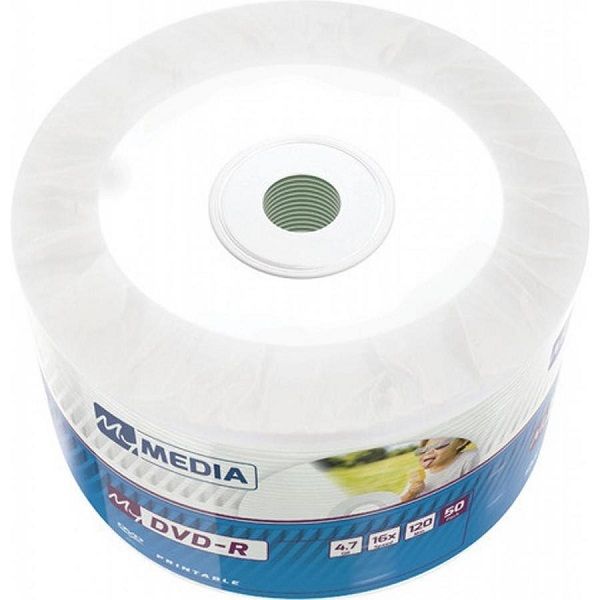 Диск DVD-R 4.7GB  16x   50рсs  MyMedia Wrap Printable