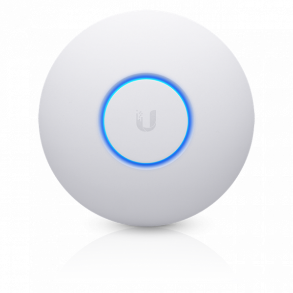 Точка доступа Ubiquiti UniFi AP nano HD (UAP-nanoHD), 1xGLAN, PoE in, 2,4+5 GHz, 802.11a/b/g/n/ac/ac-wave2, 2,8&3dBi, 23&25dBm, 4*4 MIMO, 300+1733 Mbps, range 122 m.