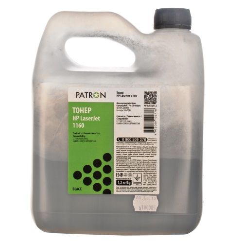 Тонер HP LJ 1160 (LJ 1160/1320; CANON LBP-3300)  1.2кг  *Patron (T-PN-HLJ1160-1.2)